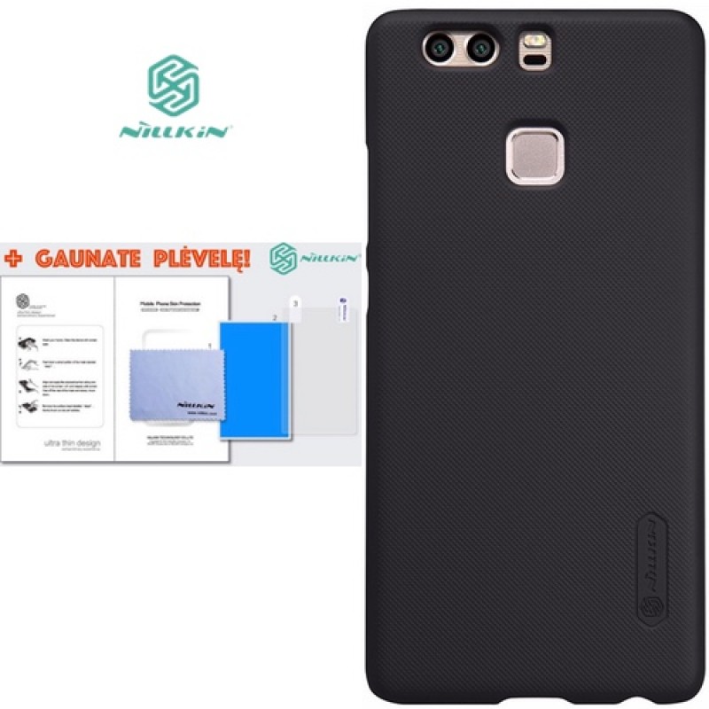 Nillkin f. shield dėklas juodas + plėvelė (Huawei P9 Plus) Nillkin f. shield dėklas juodas + plėvelė (Huawei P9 Plus)